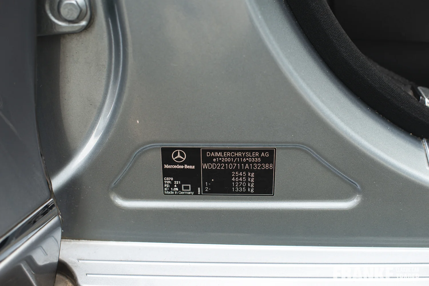 Mercedes S500 5.5 V8 - 55 fcct mb s500 6505 - S-320-HF